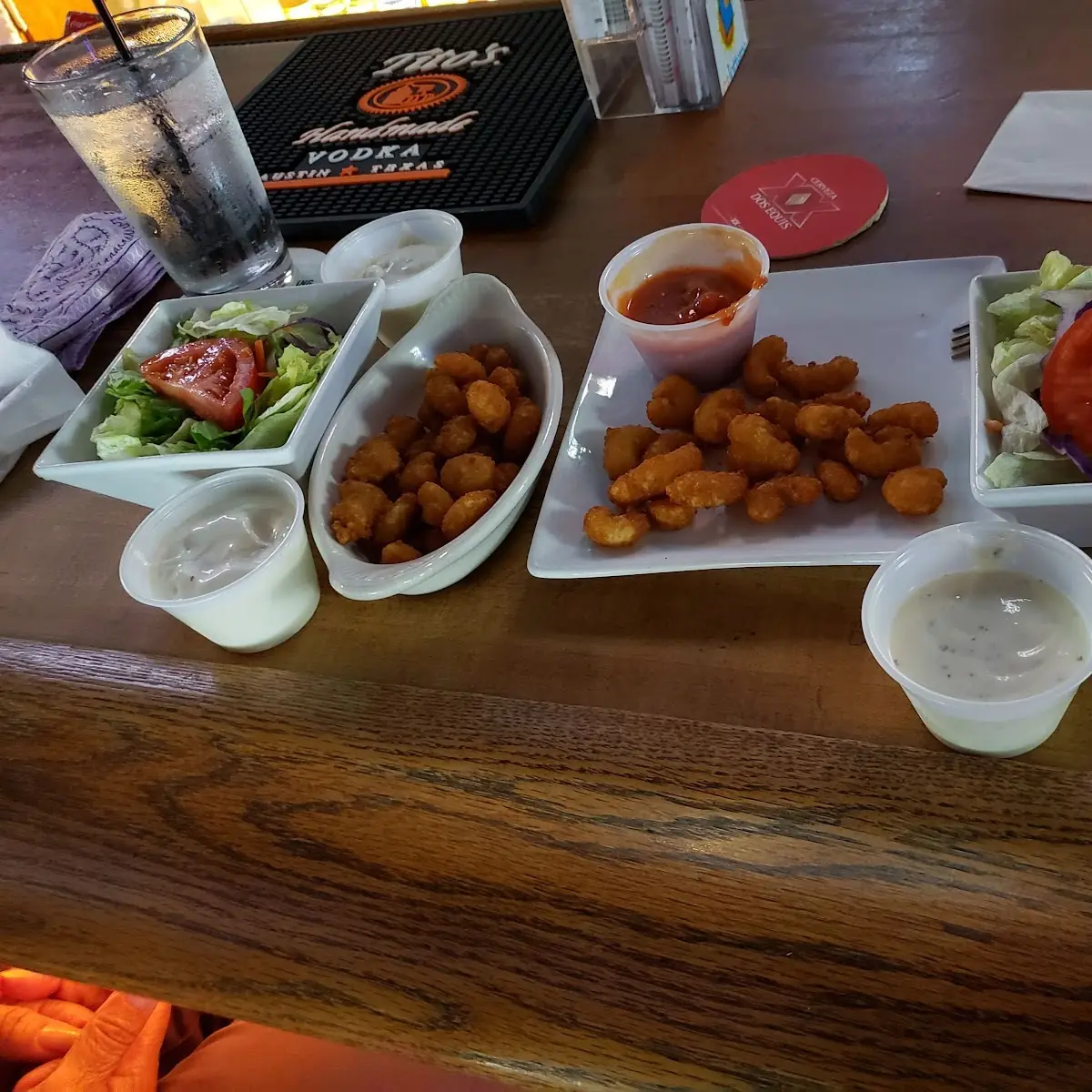 Shrimp Basket and Salad