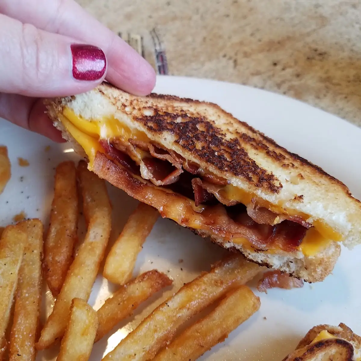 Grilled Cheese Deluxe with Bacon