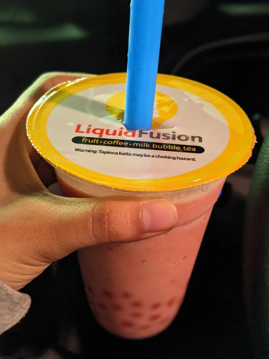 Strawberry Freeze with Strawberry Pop Bubble Tea