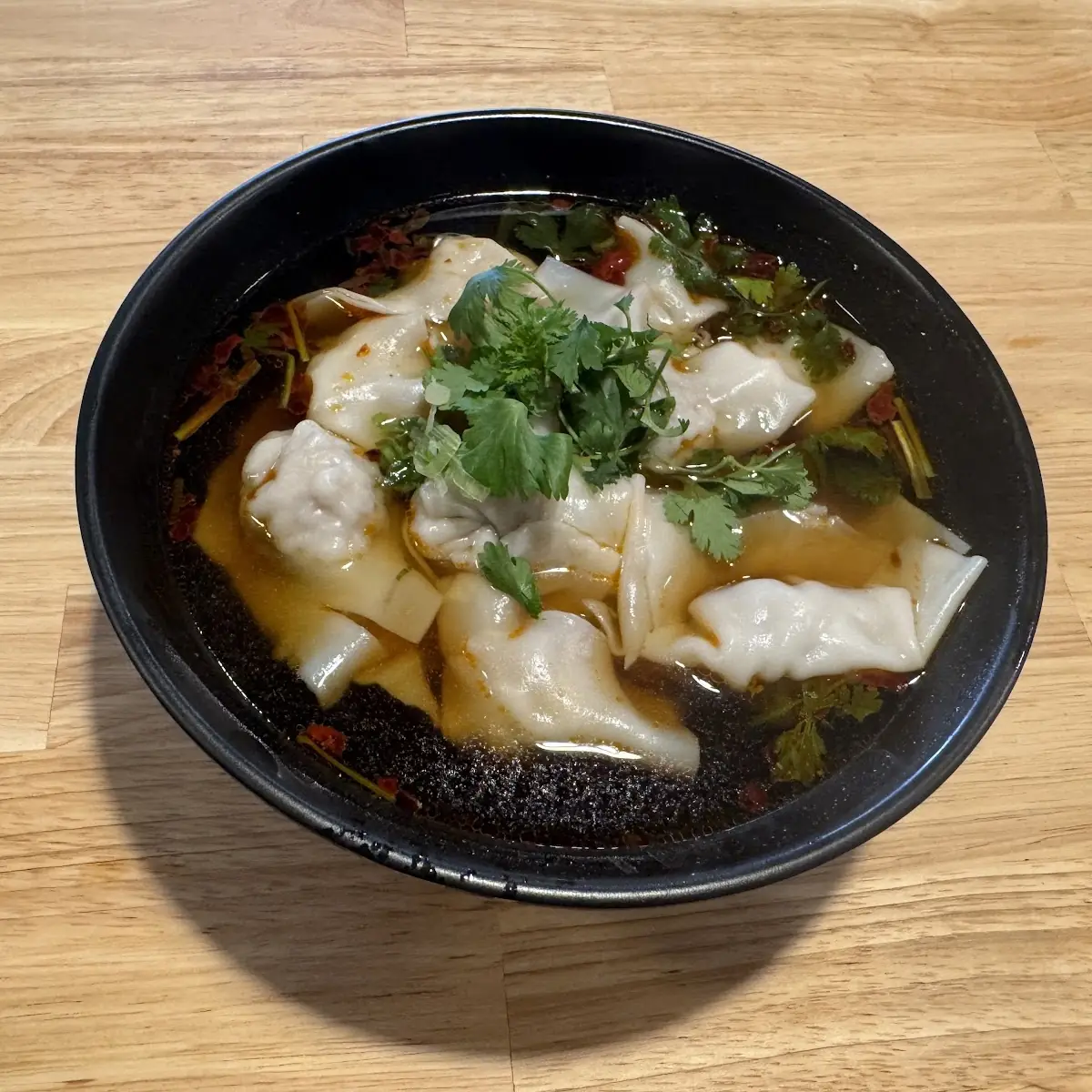 Spicy Wonton Noodle Soup