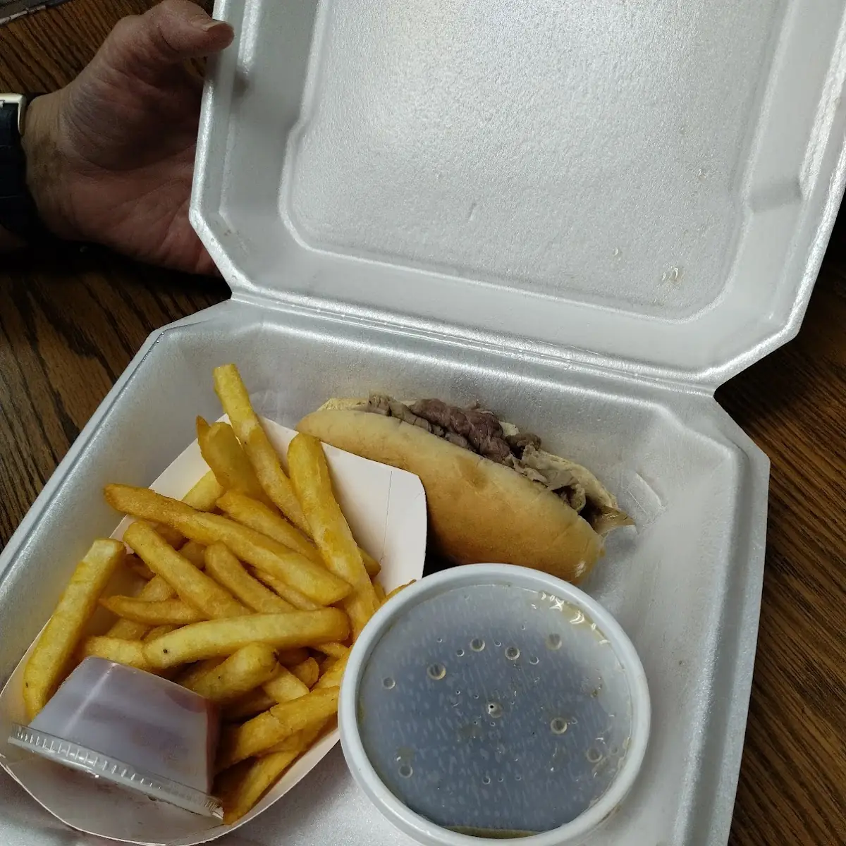 Roast Beef Sandwich and Fries