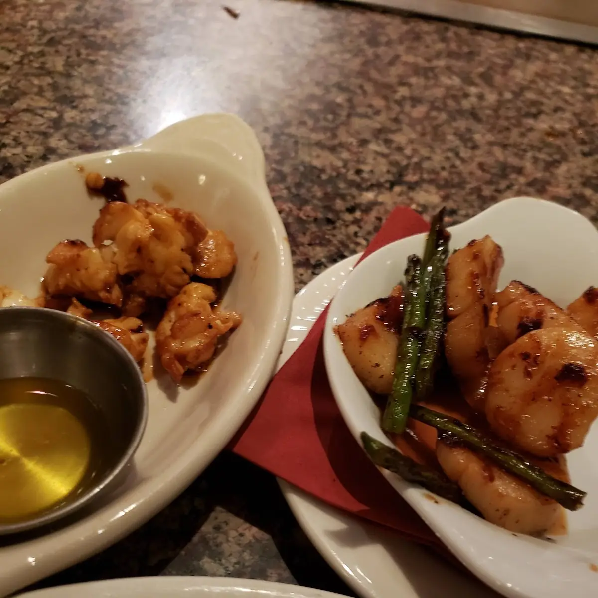 Scallops and Lobster Tail
