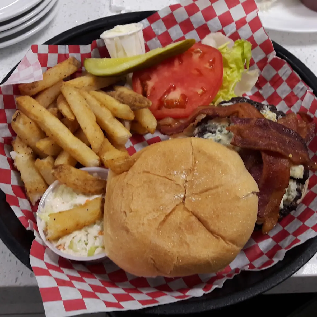 Cheeseburger Deluxe Platter