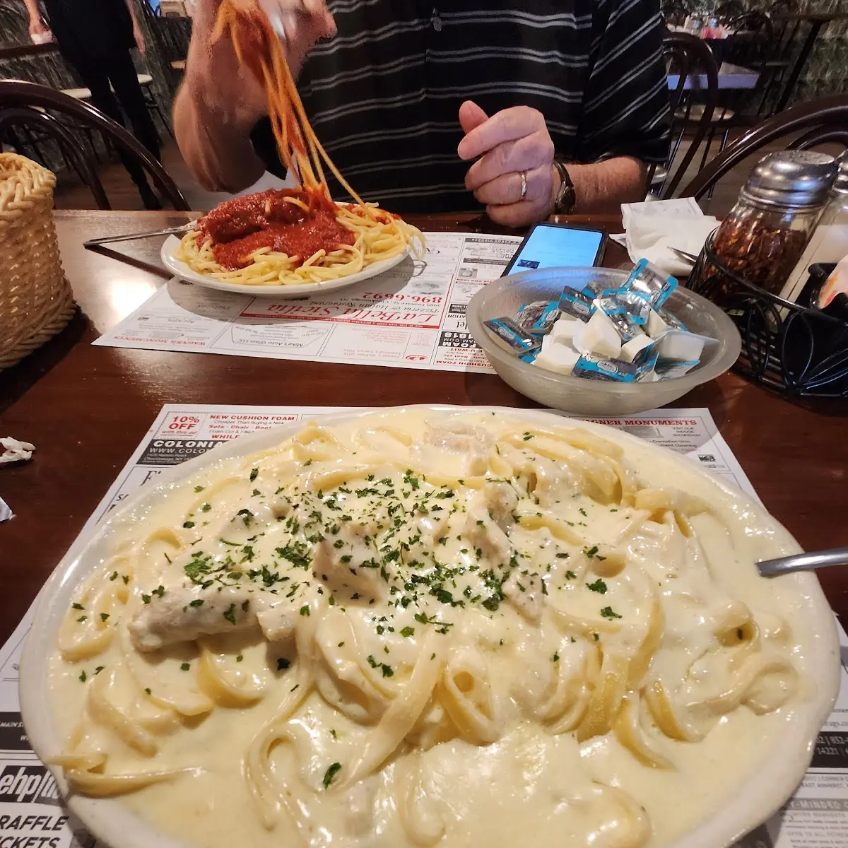 Fettuccine Alfredo with Chicken