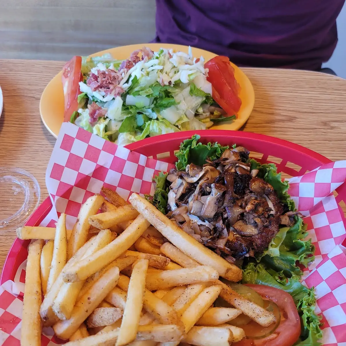 Mushroom Swiss Burger Without Bread