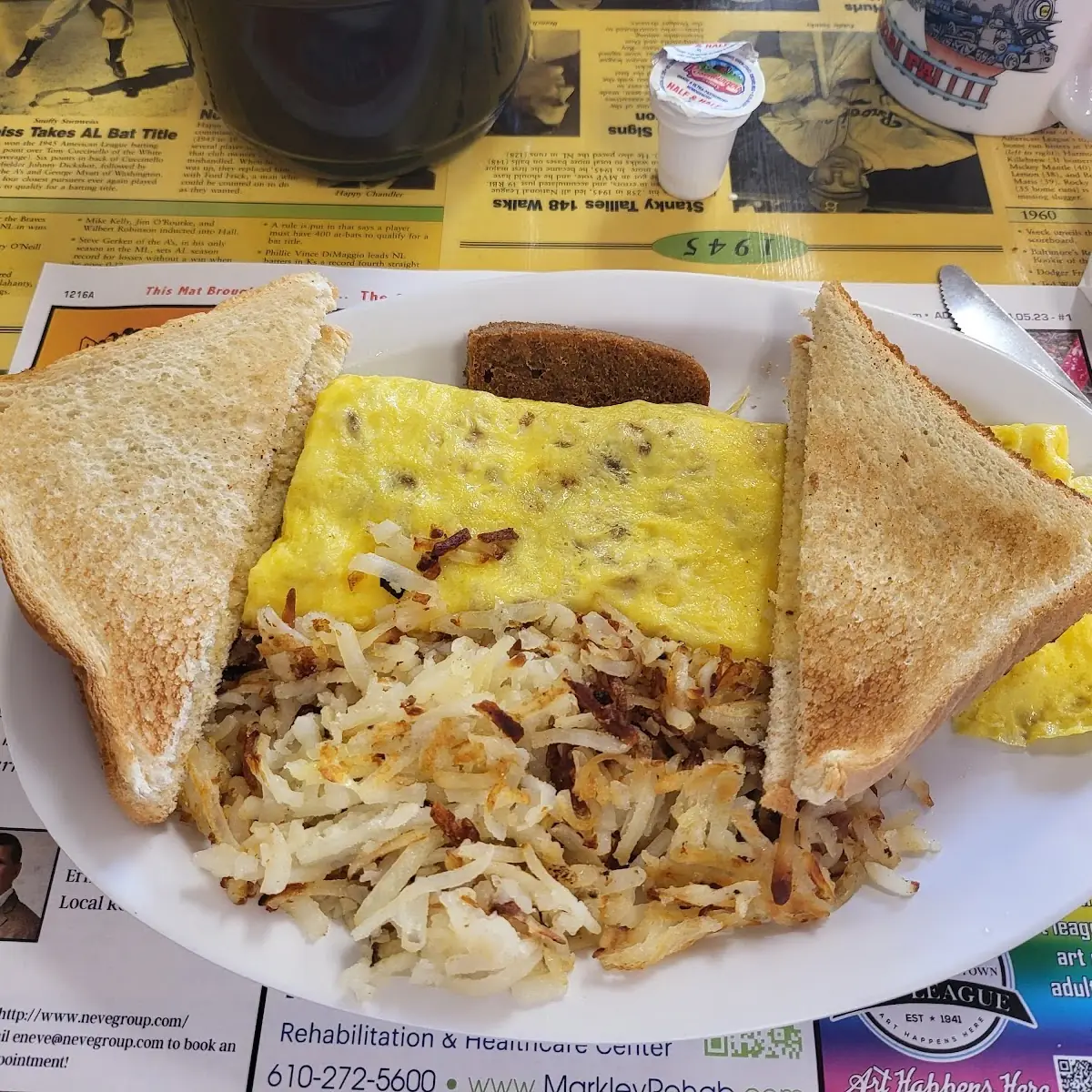Pork Roll and Cheese Omelette