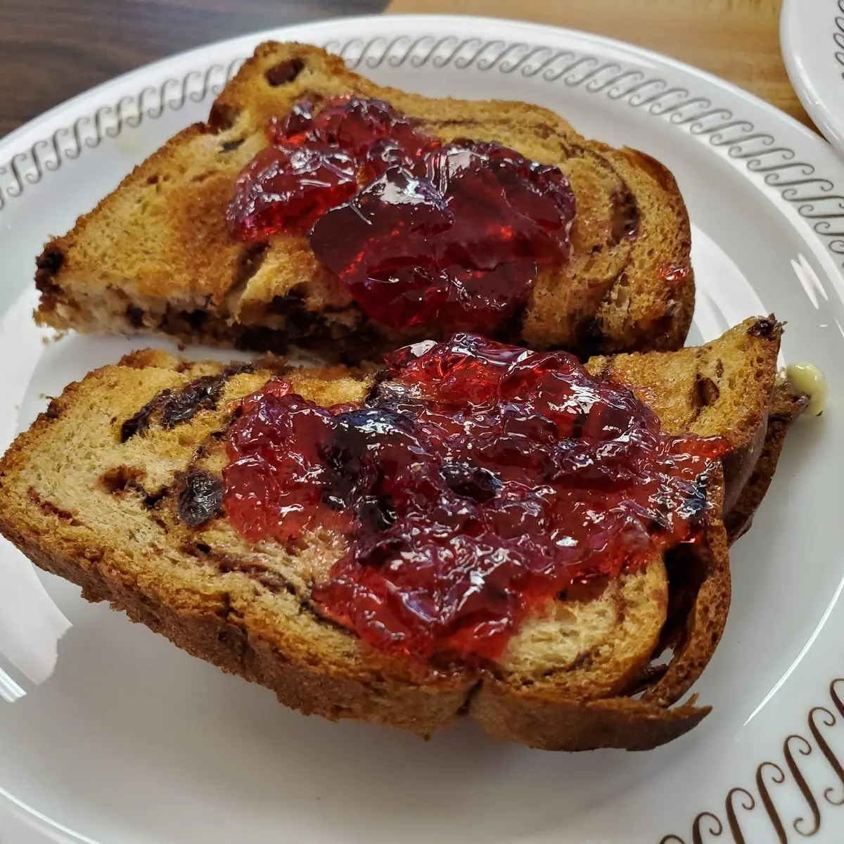 Cheese N' Eggs with Raisin Toast