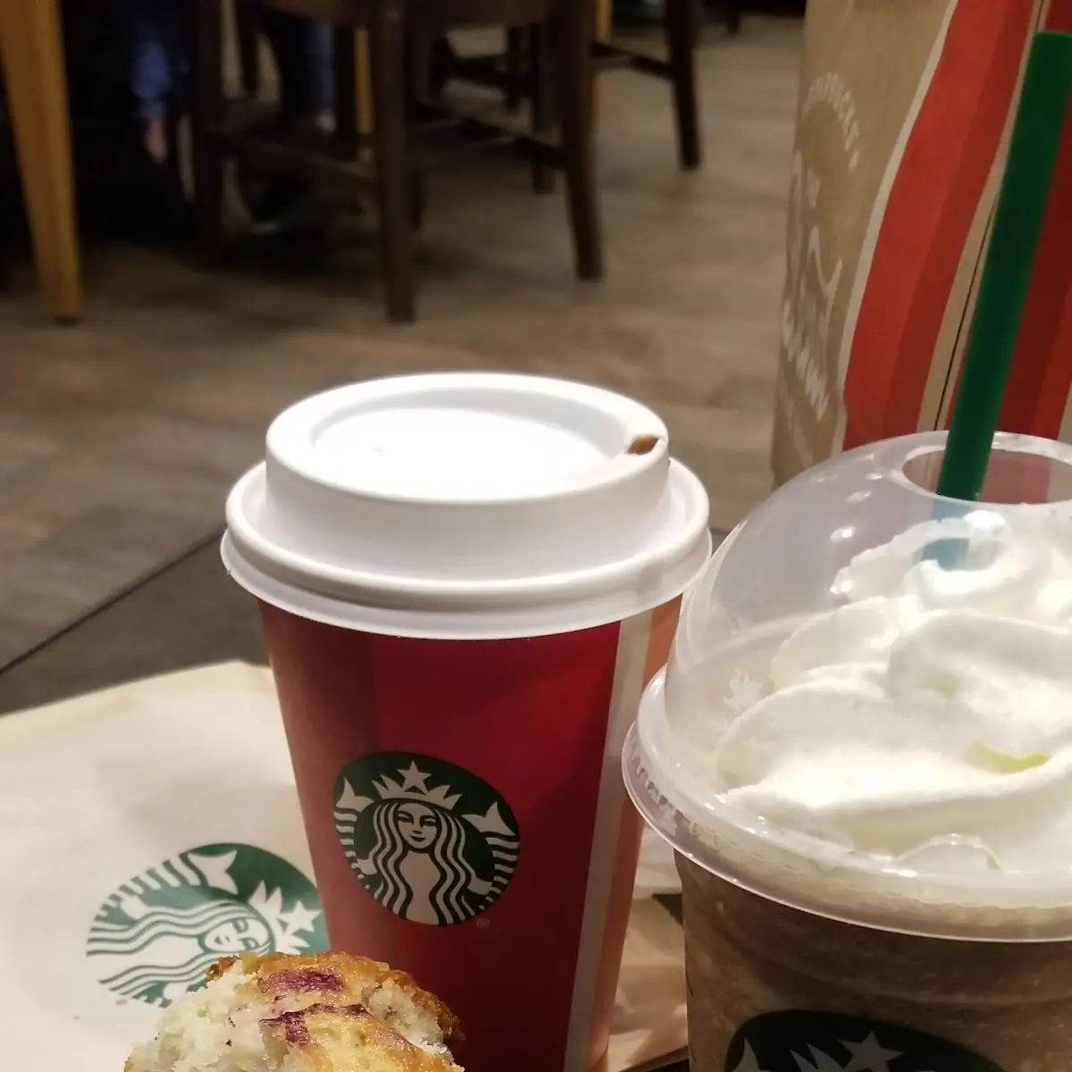 Caramel Frappuccino Blueberry Muffins