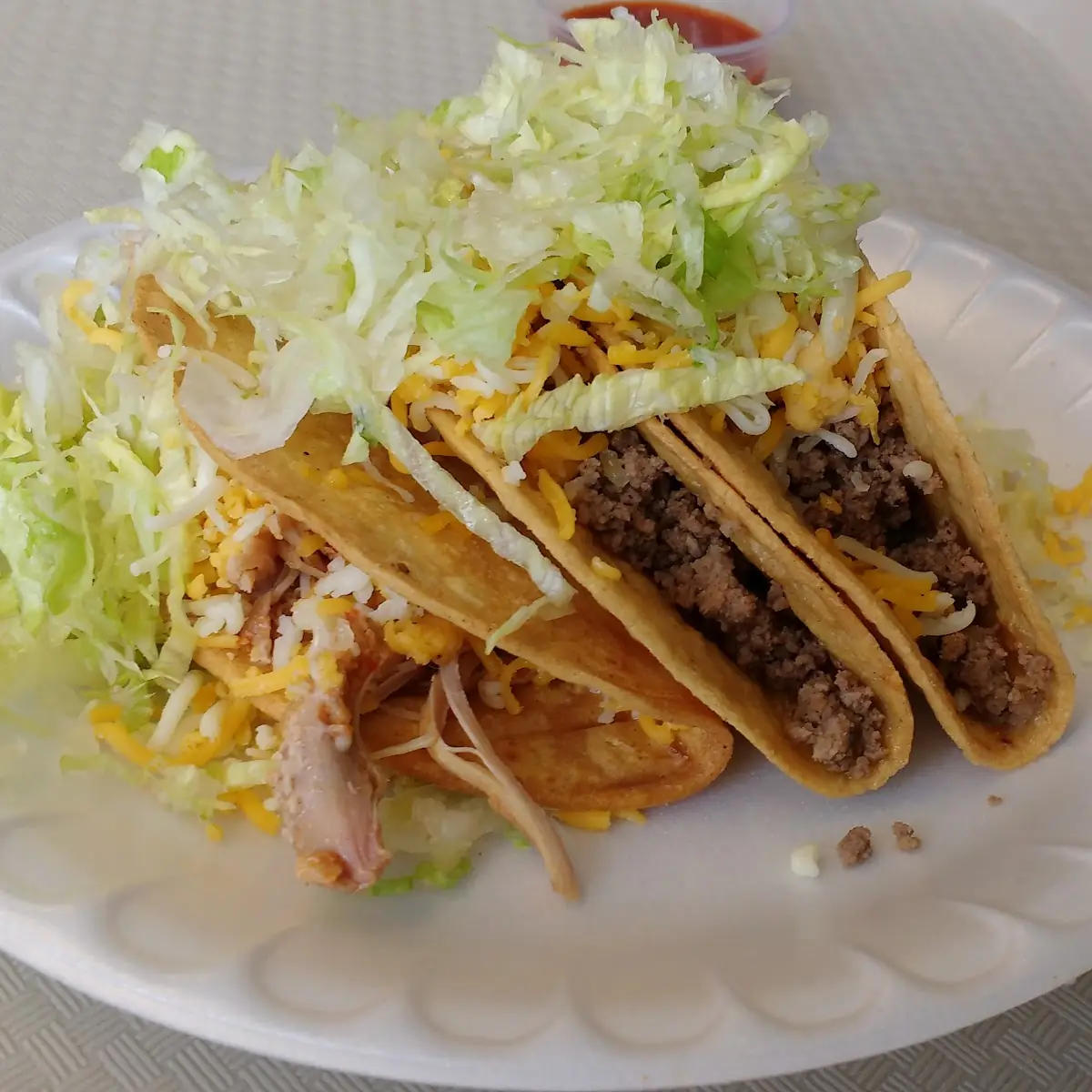 Crunchy Beef and Chicken Tacos