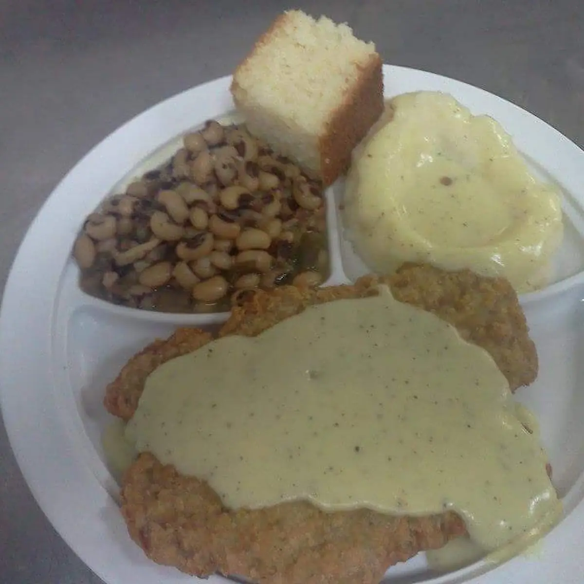 Chicken Fried Steak and Vegetables
