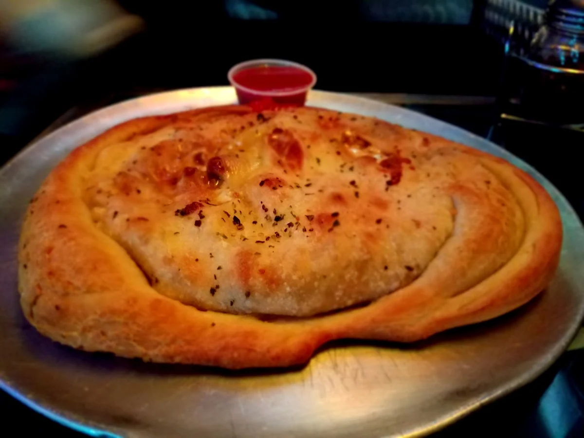 Sausage and Pepperoni Calzone