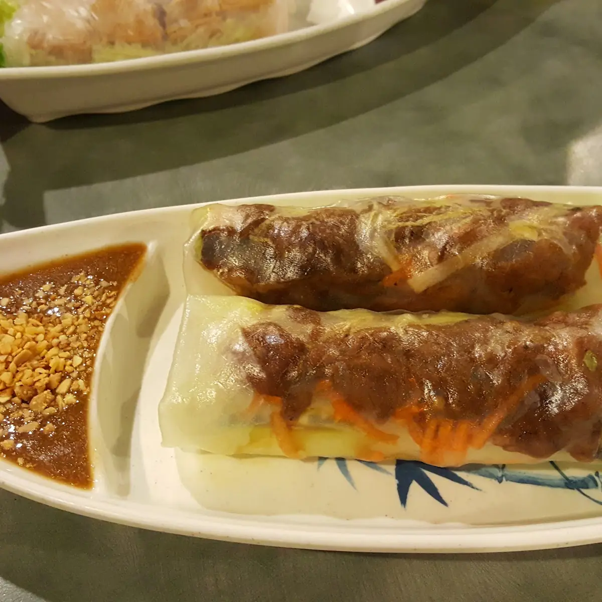 Grilled Pork Spring Rolls