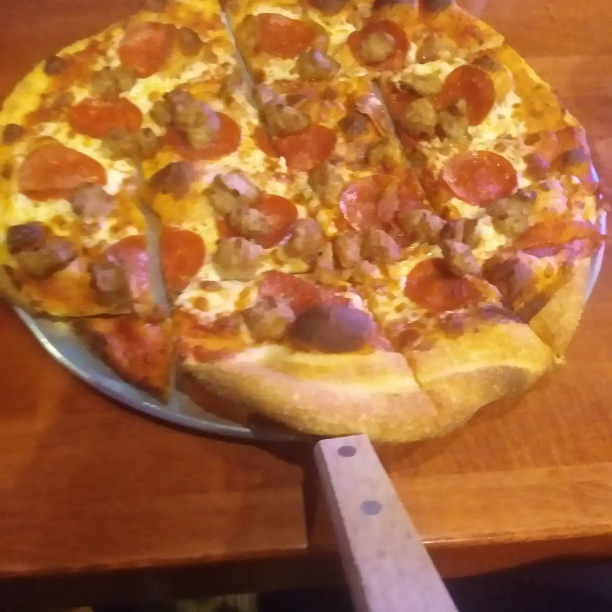 Pepperoni and Sausage Pizza