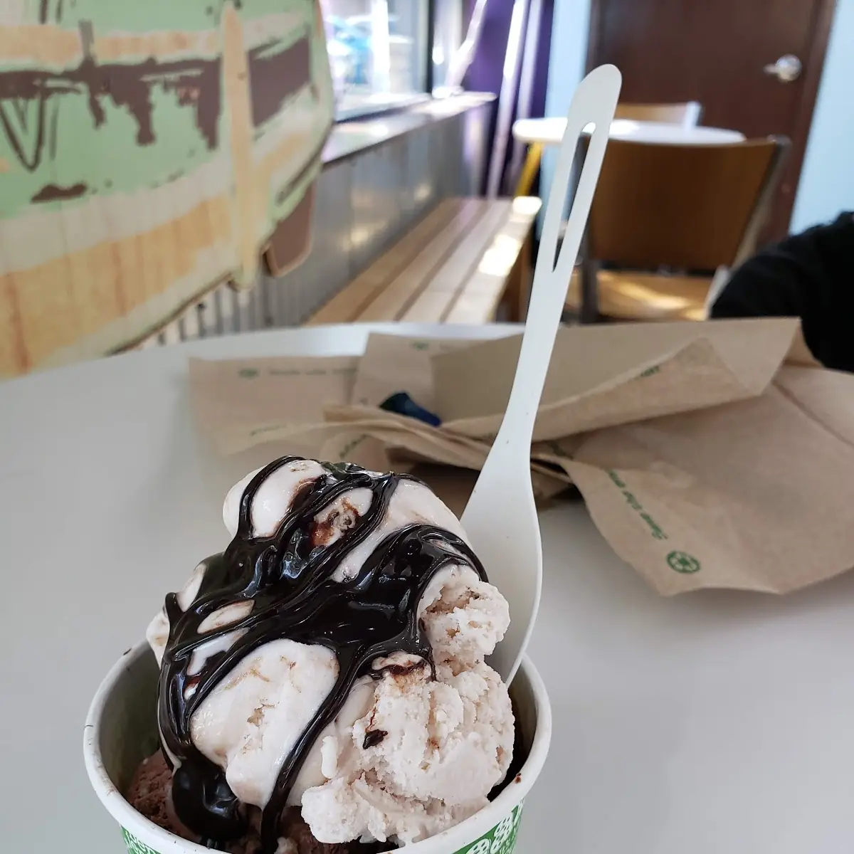 Raw Cookie Dough and Strawberry Ice Cream