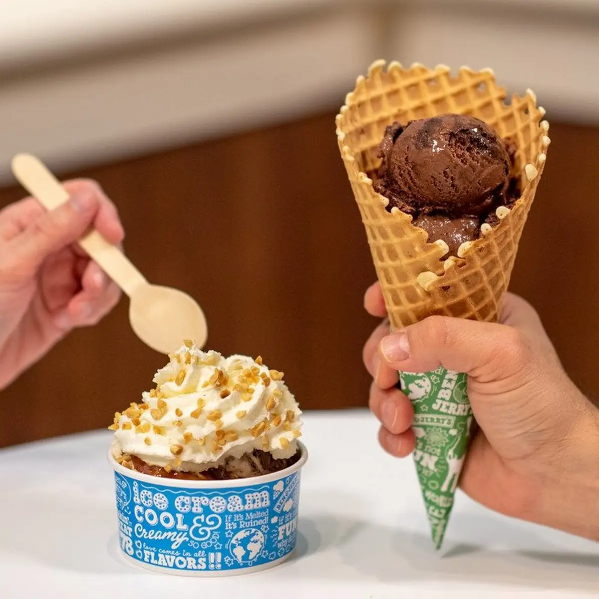 Waffle Cone Sundae