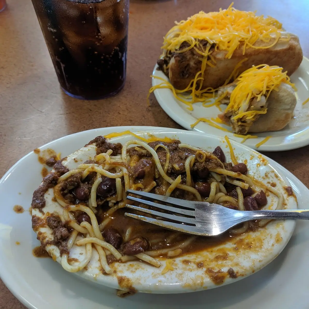 Chili 3-Way with Coney Dog