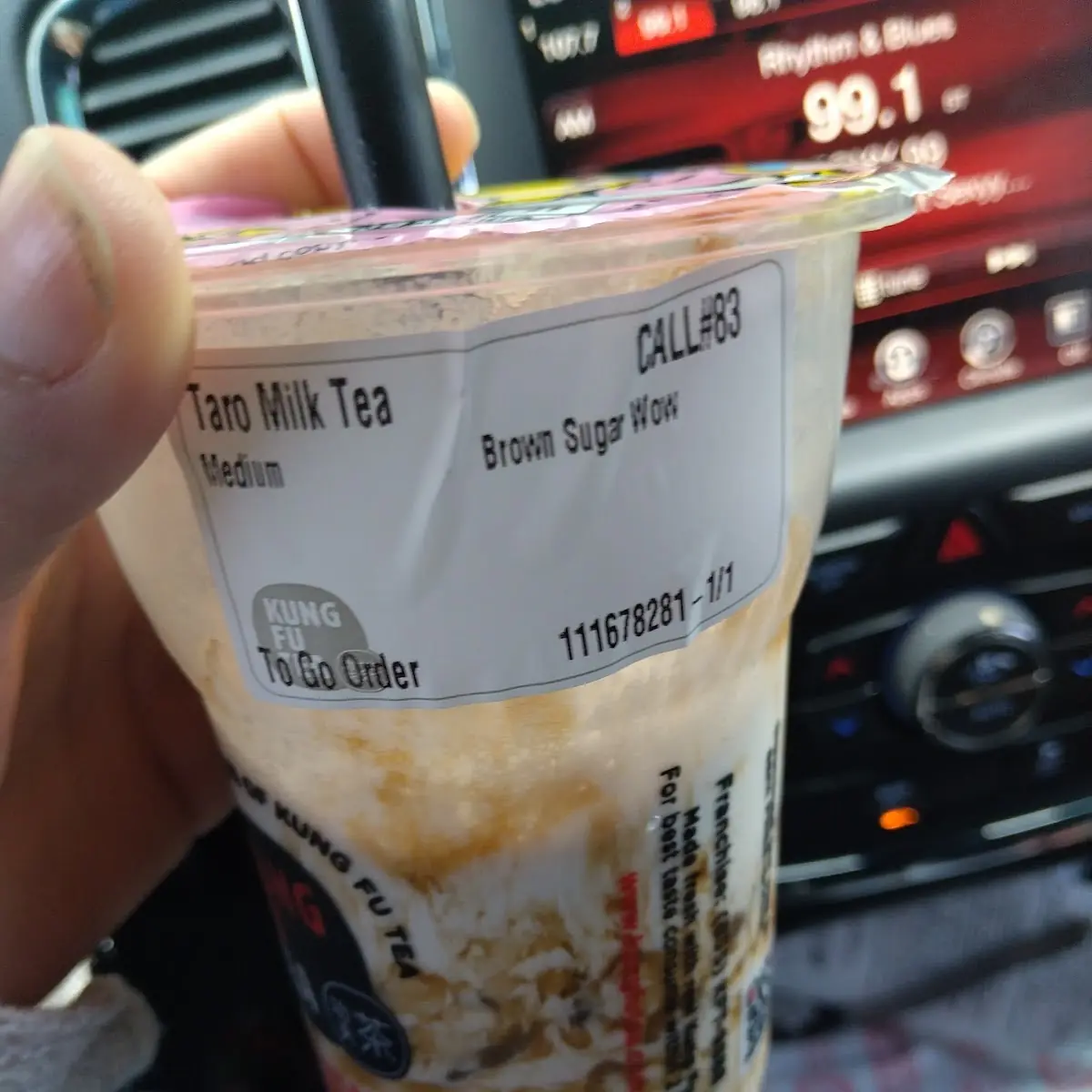 Brown Sugar Taro Milk Tea