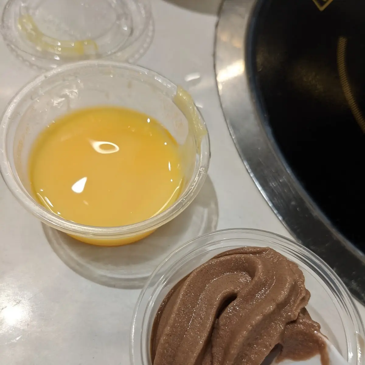 Egg Pudding Mango Flavored Custard