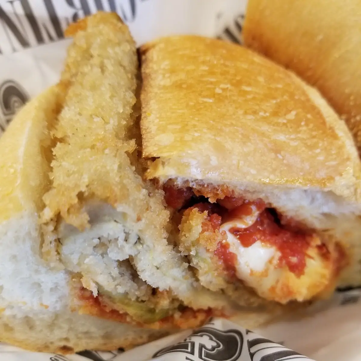 Eggplant Parmesan Sandwich