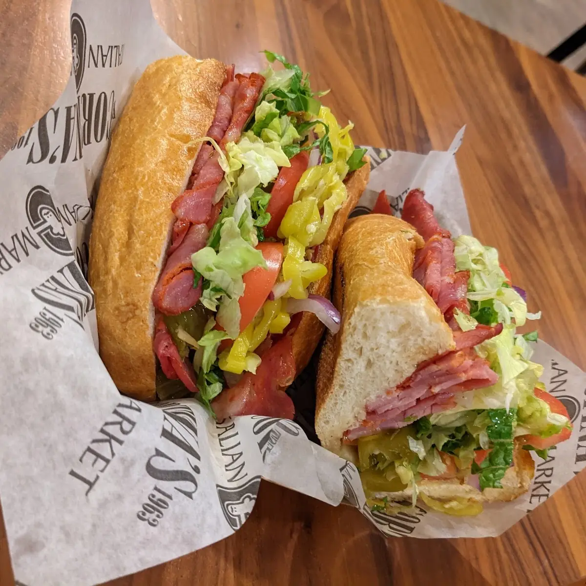 Italian Sub Sandwich with Lettuce