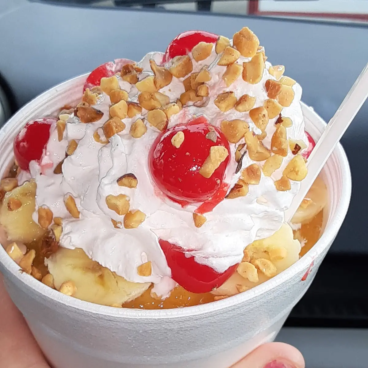 Banana Split in a Large Cup
