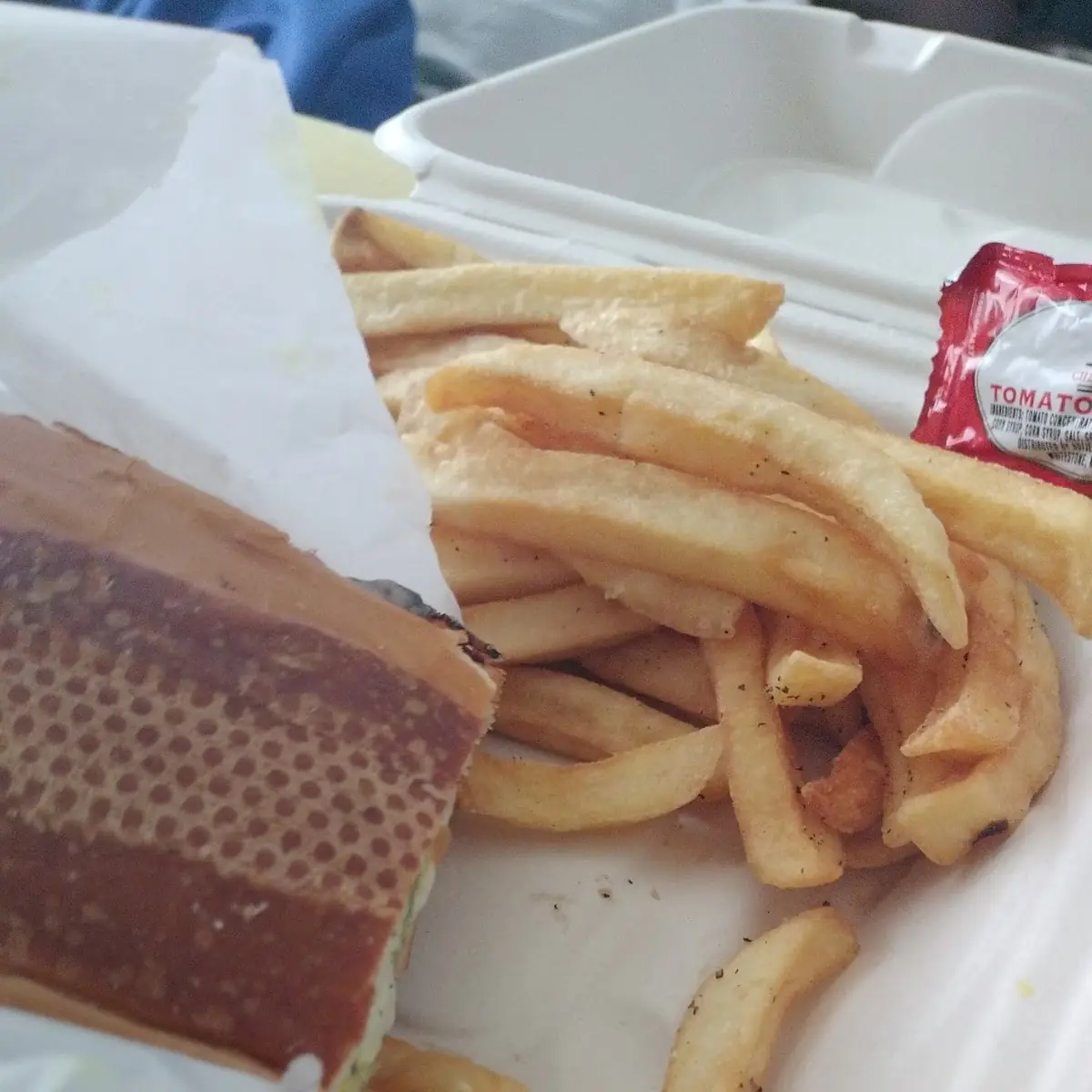 A Reuben Sandwich & Fries