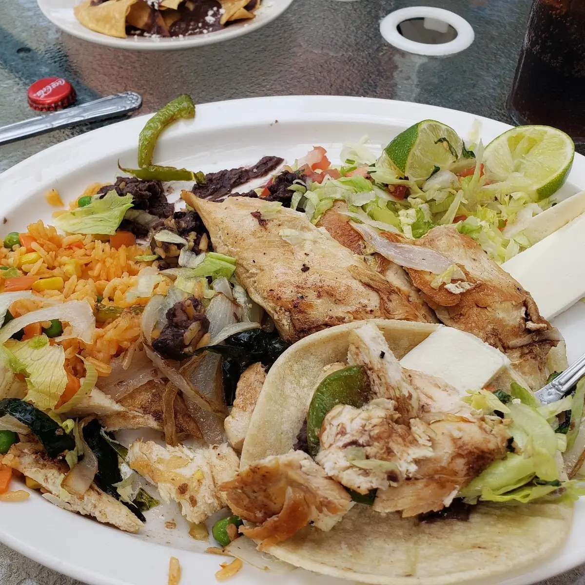 Grilled Chicken Rice and Beans