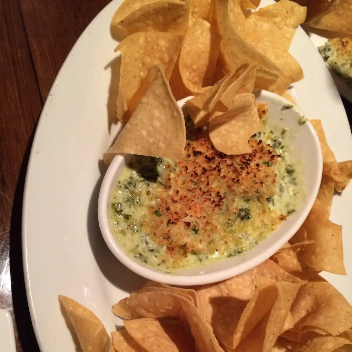 Parmesan Crusted Spinach Dip