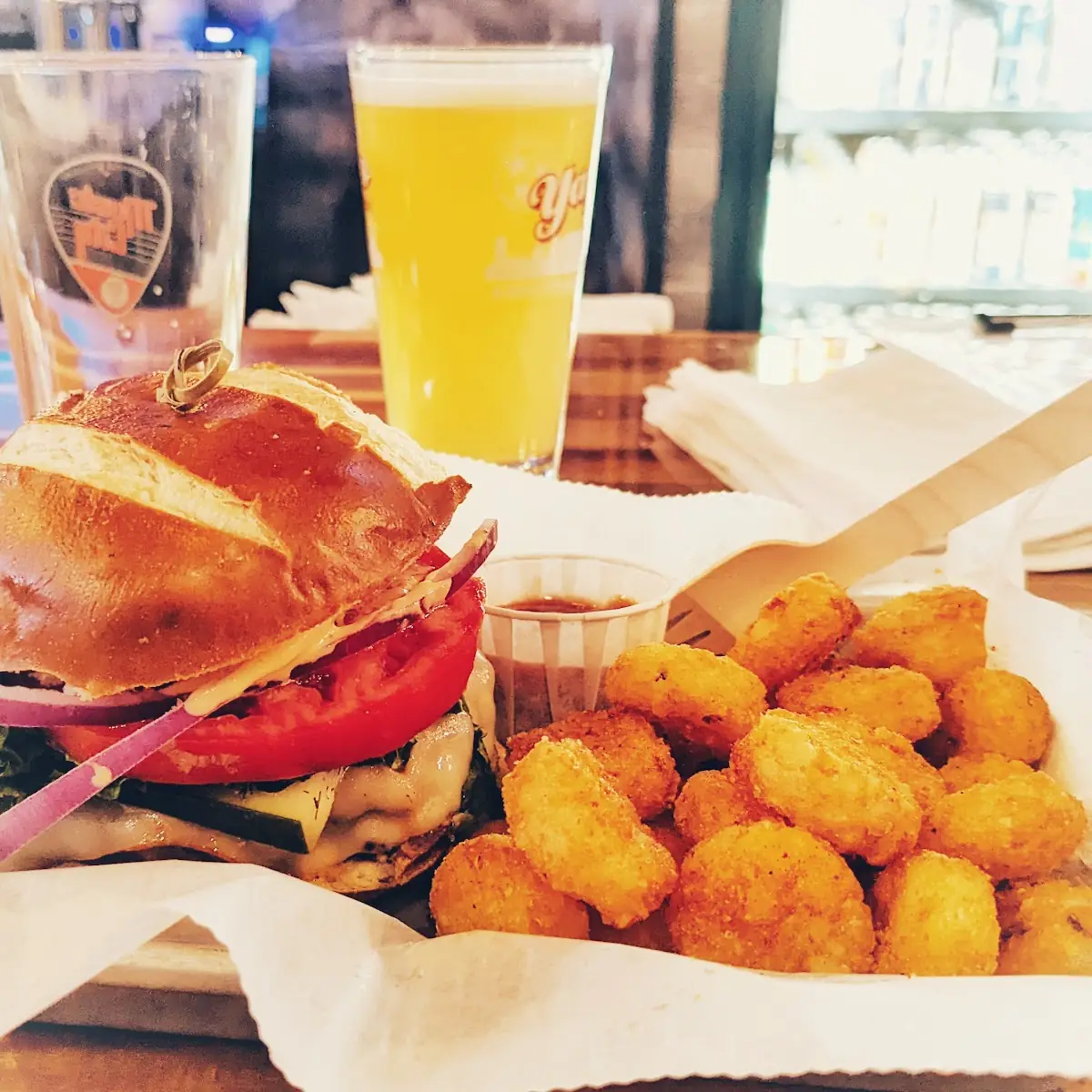 Pretzel Burger