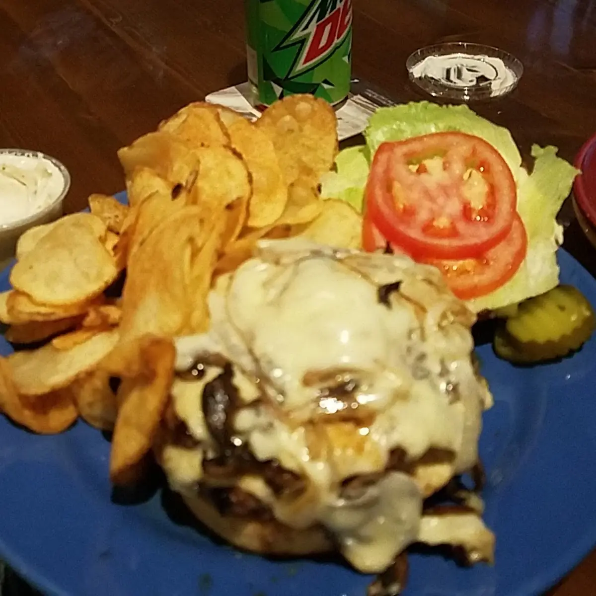 Mushroom Swiss Burger Double