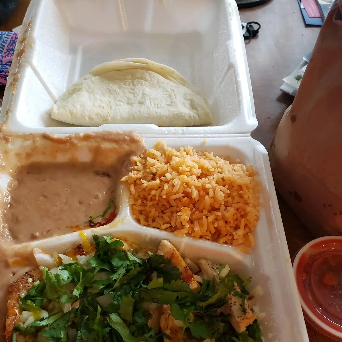Two Taco Rice & Beans