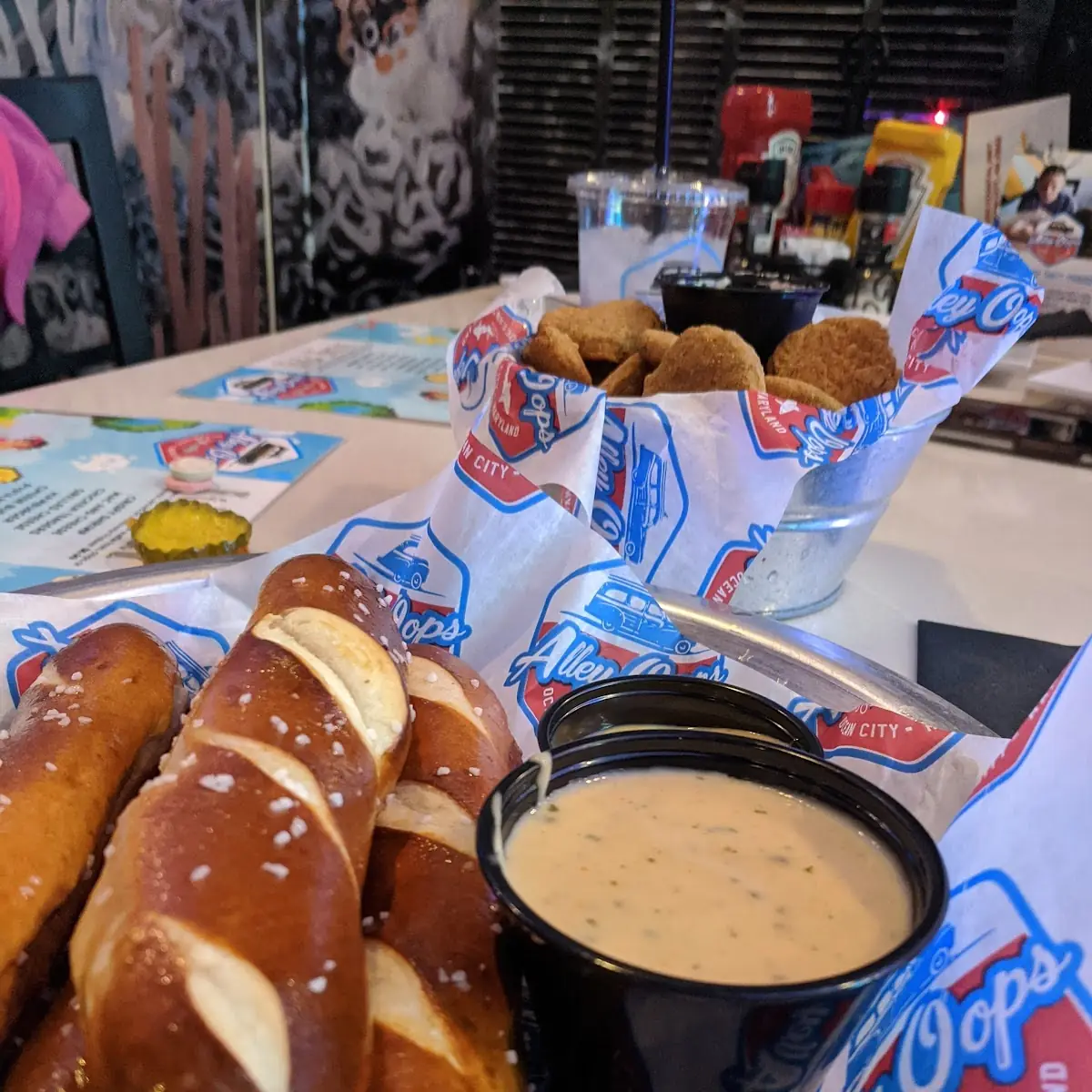 Crab Dip with Bavarian Pretzel Sticks