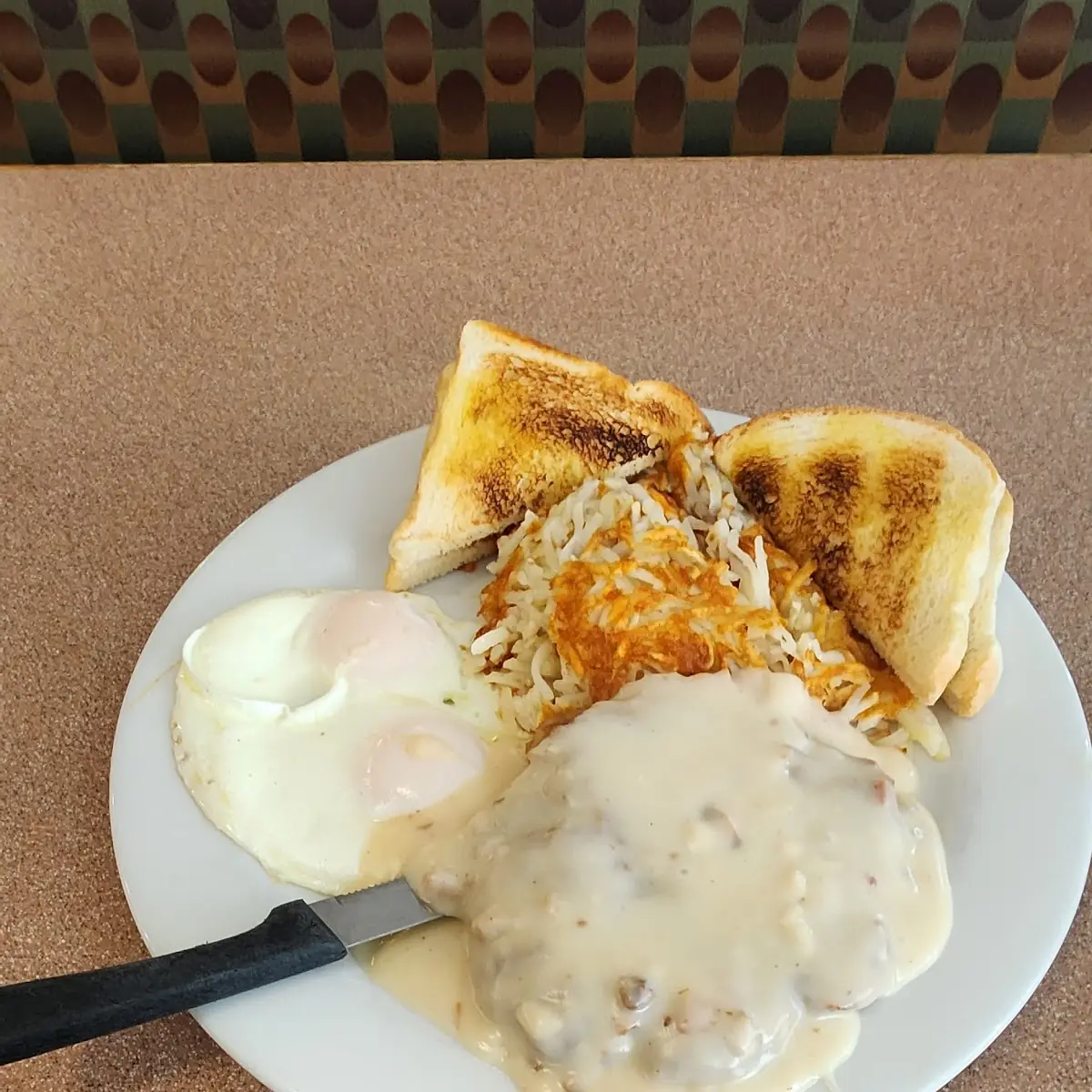 Chicken Fried Steak and Eggs