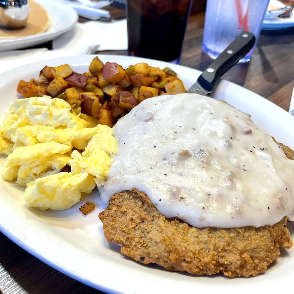 Chicken Fried Steak & Eggs