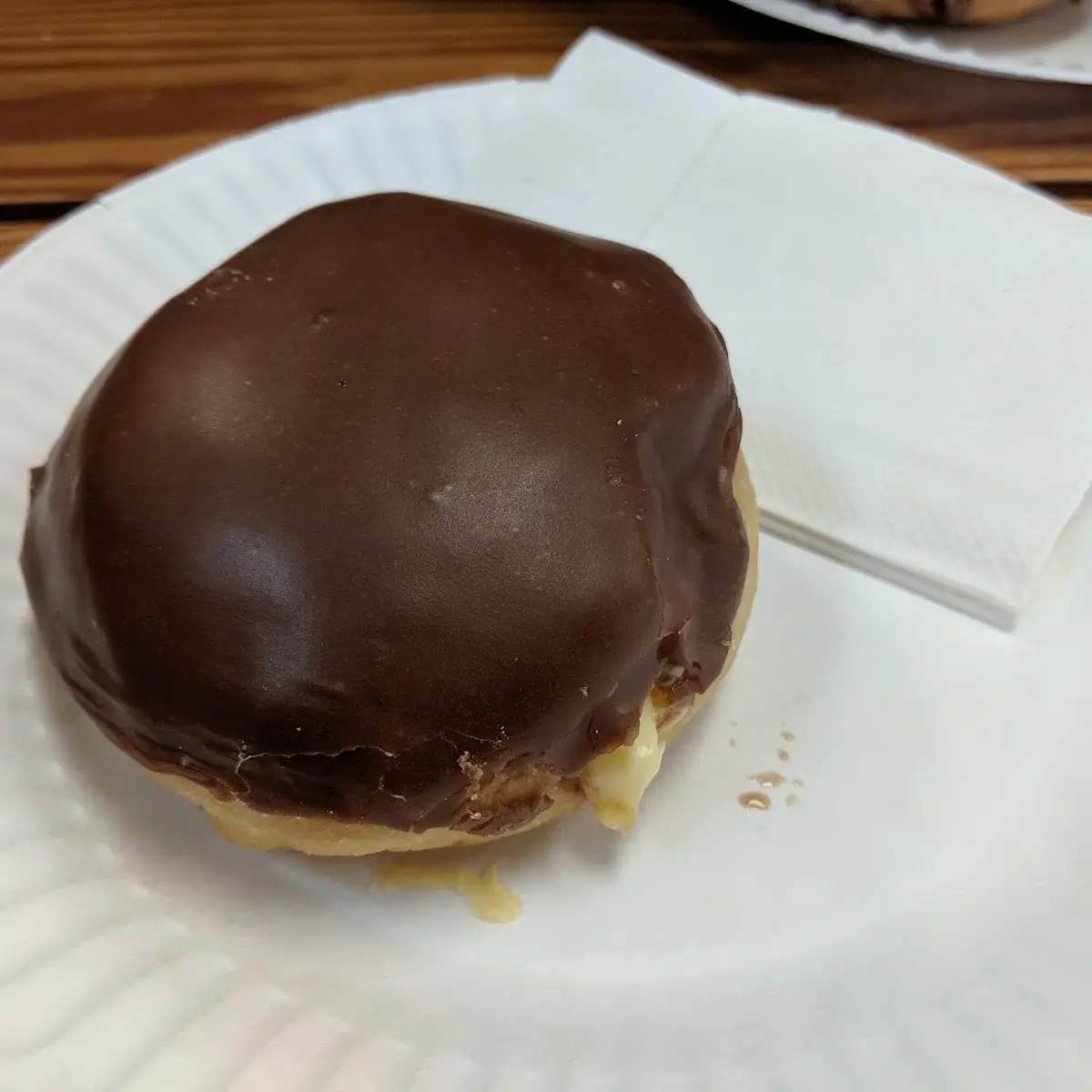 Vegan Boston Cream Donut