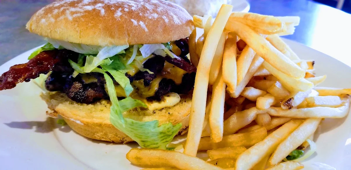 Bacon Cheeseburger and Fries