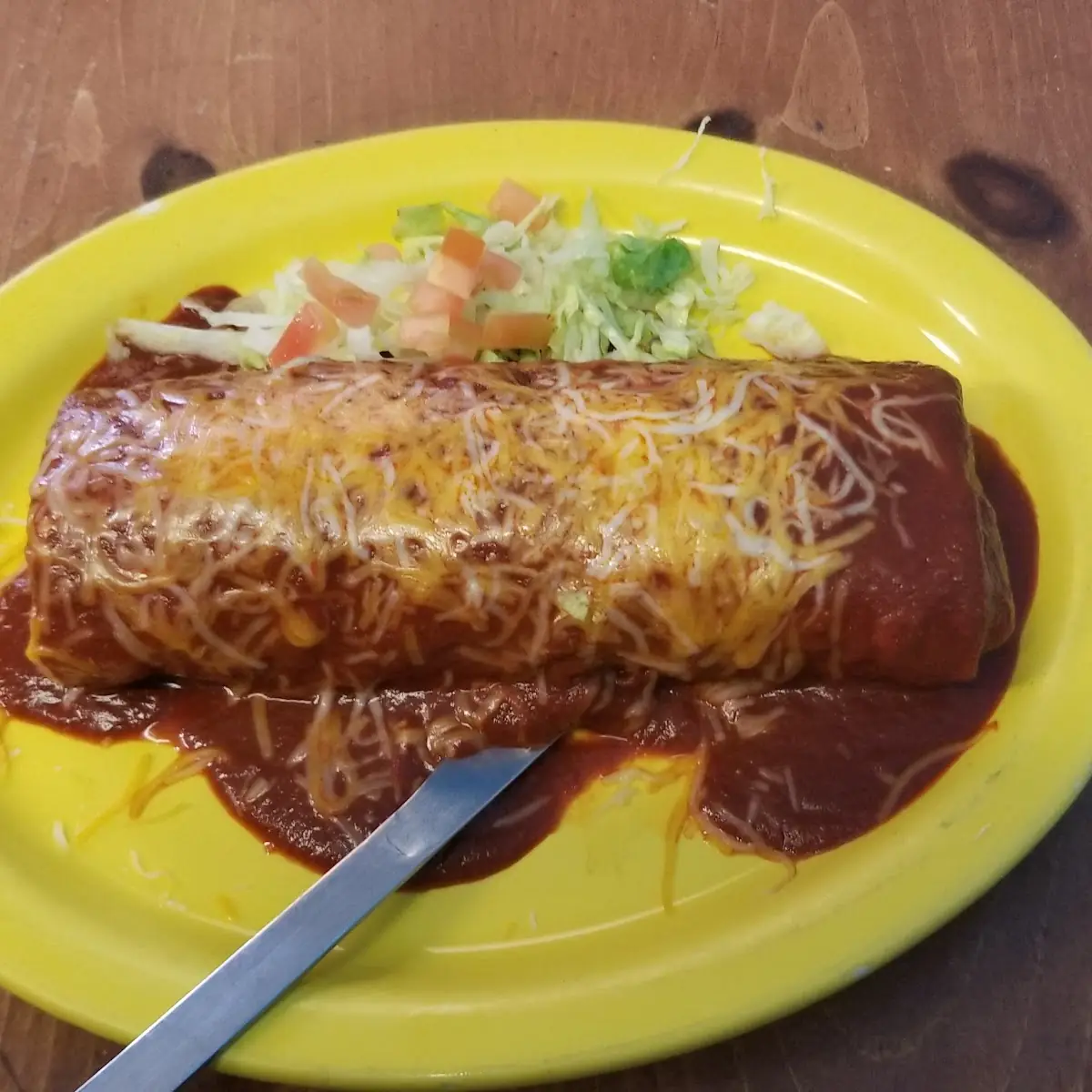 Beef Burrito Enchilada Style