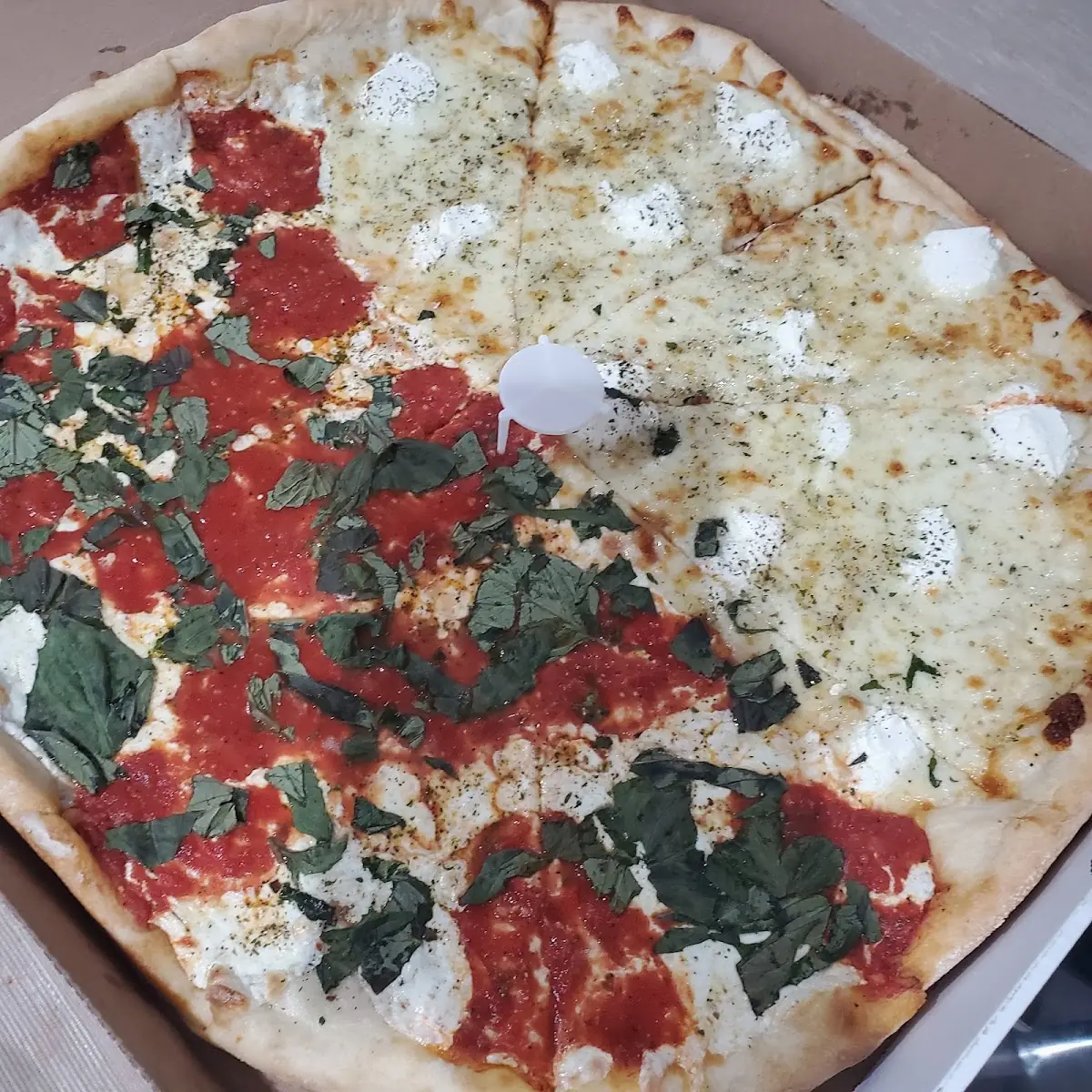 White Pizza & Margherita Pizza