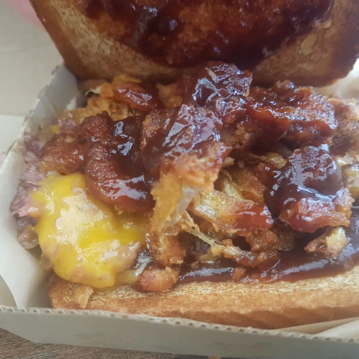 Quarter Pound Chopped Brisket Sandwich