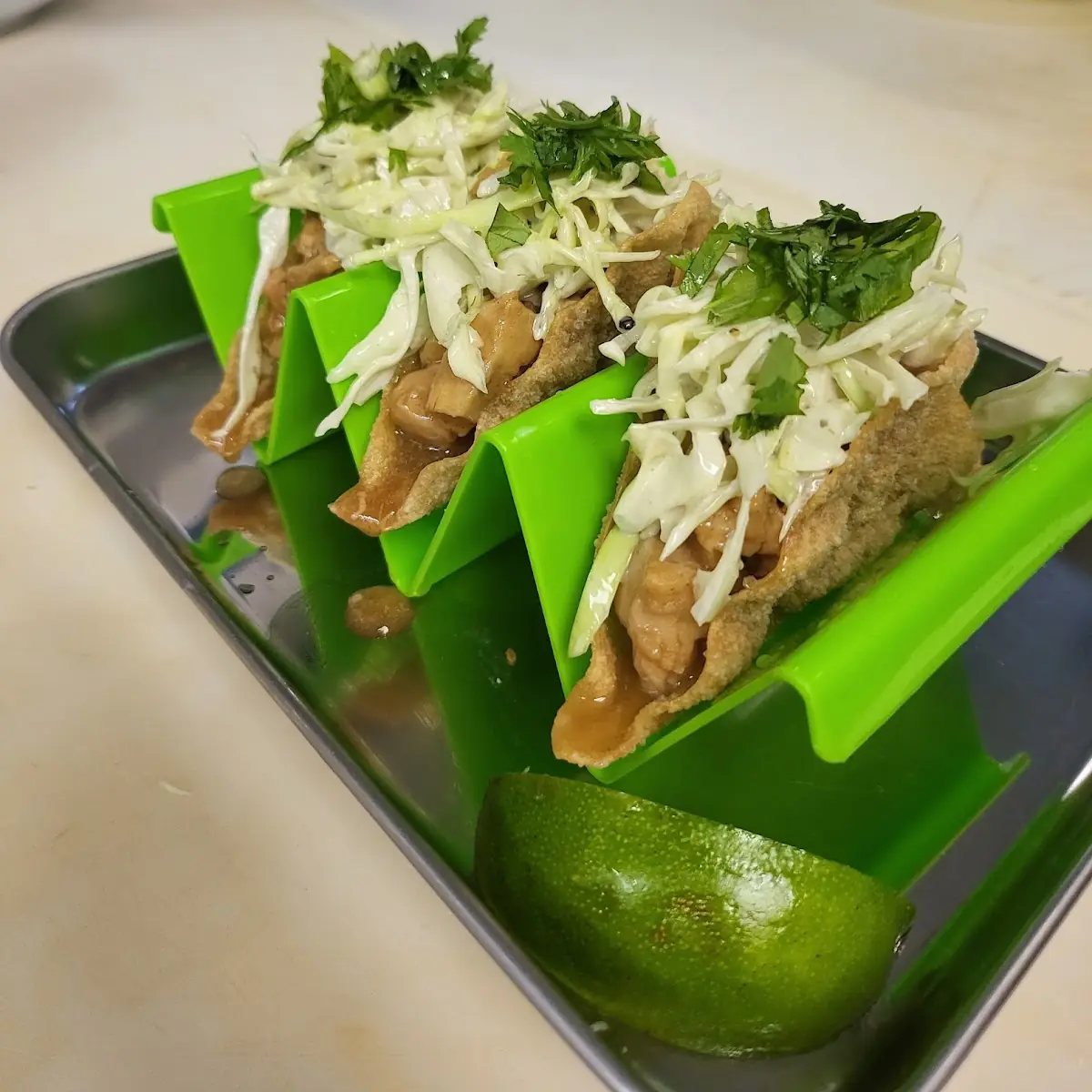 Wonton Chicken Tacos