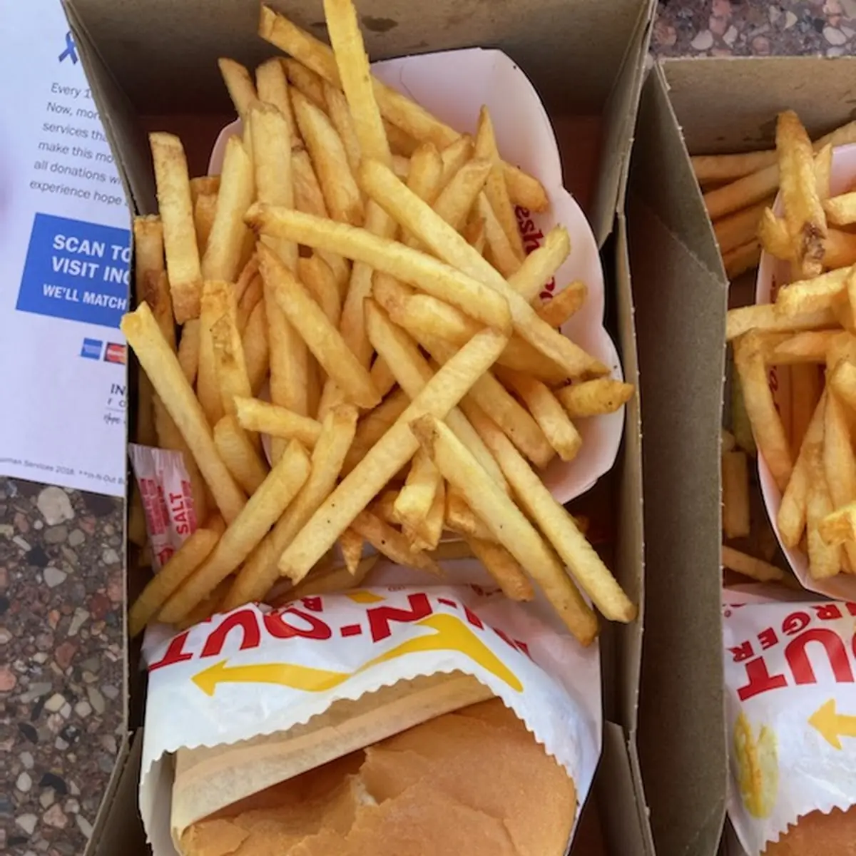 Cheeseburger Combo Plain Fries Well Done