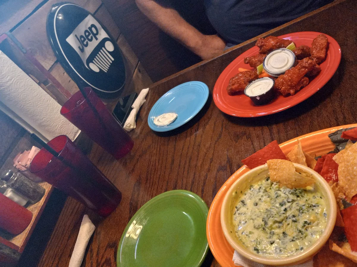 Spinach and Artichoke Dip and Hot Wings