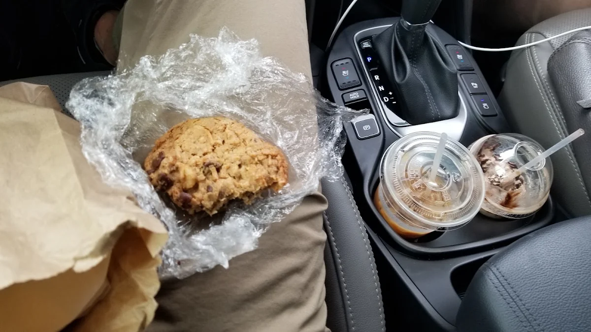 Iced Latte and Coconut Macadamia Cookie
