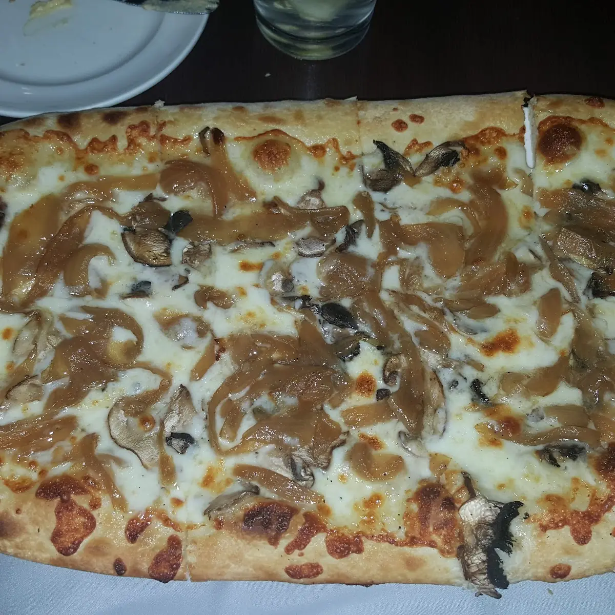 Carmelized Onion Mushroom Pizza