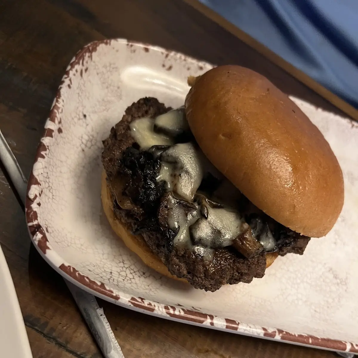 Mushroom Swiss Burger