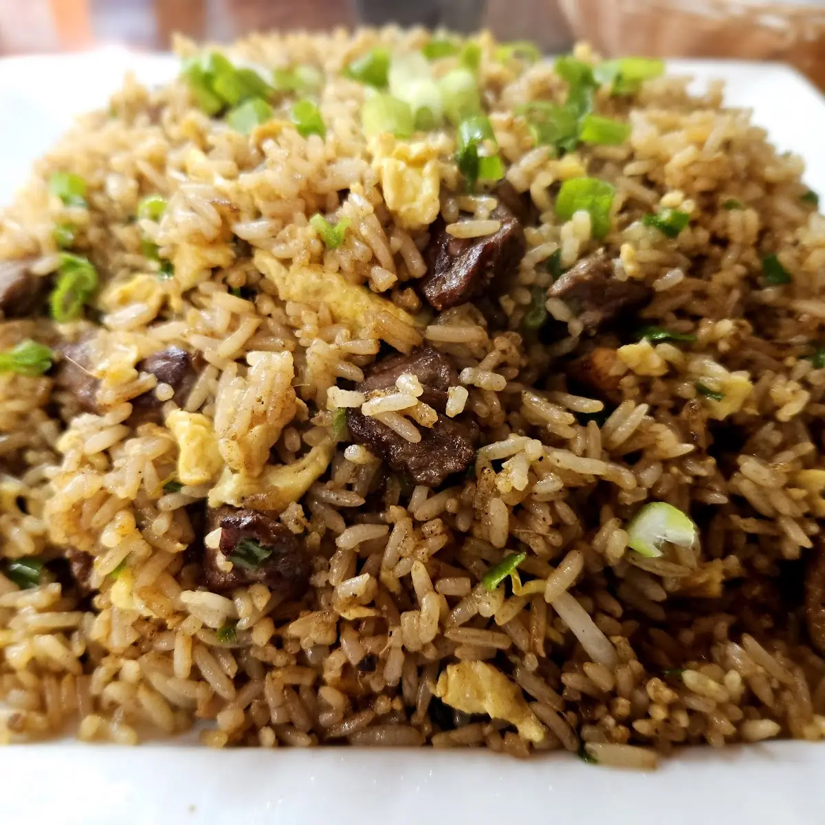 Chaufa Con Carne Peruvian Style Fried Rice with Beef