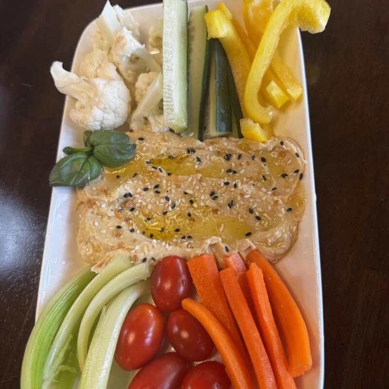 Everything Hummus Vegetable Tray GF