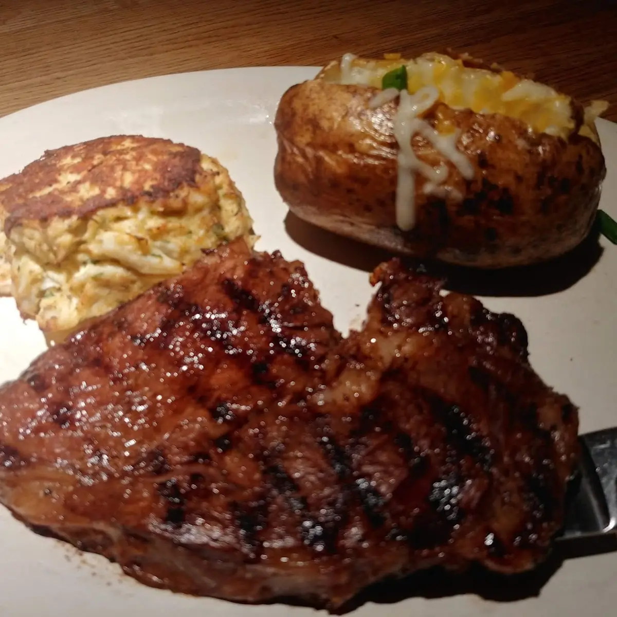 Steak and Loaded Baked Potato