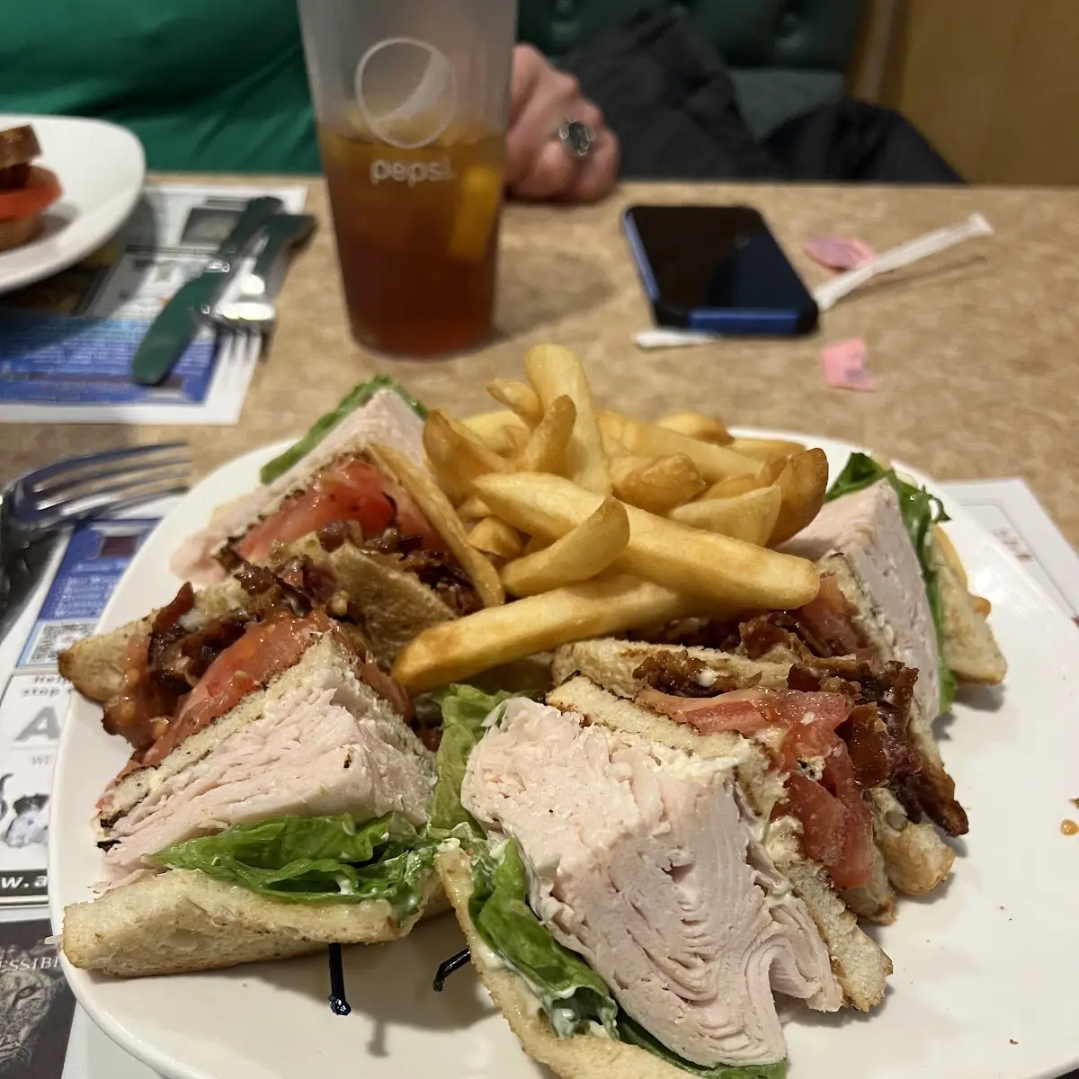 Turkey Club on Rye