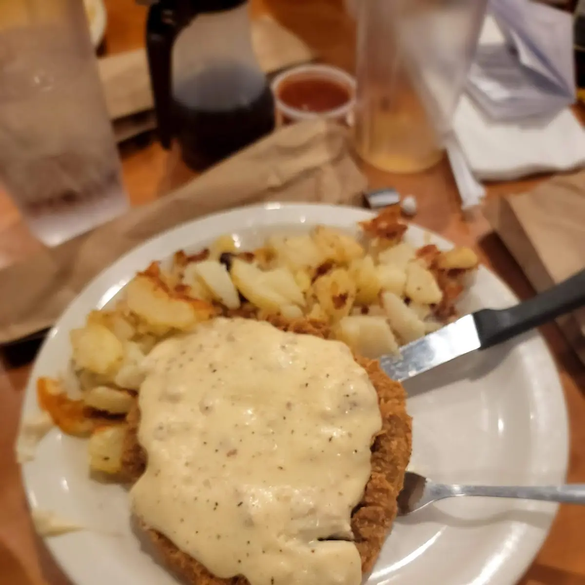 Chicken Fried Steak and Eggs
